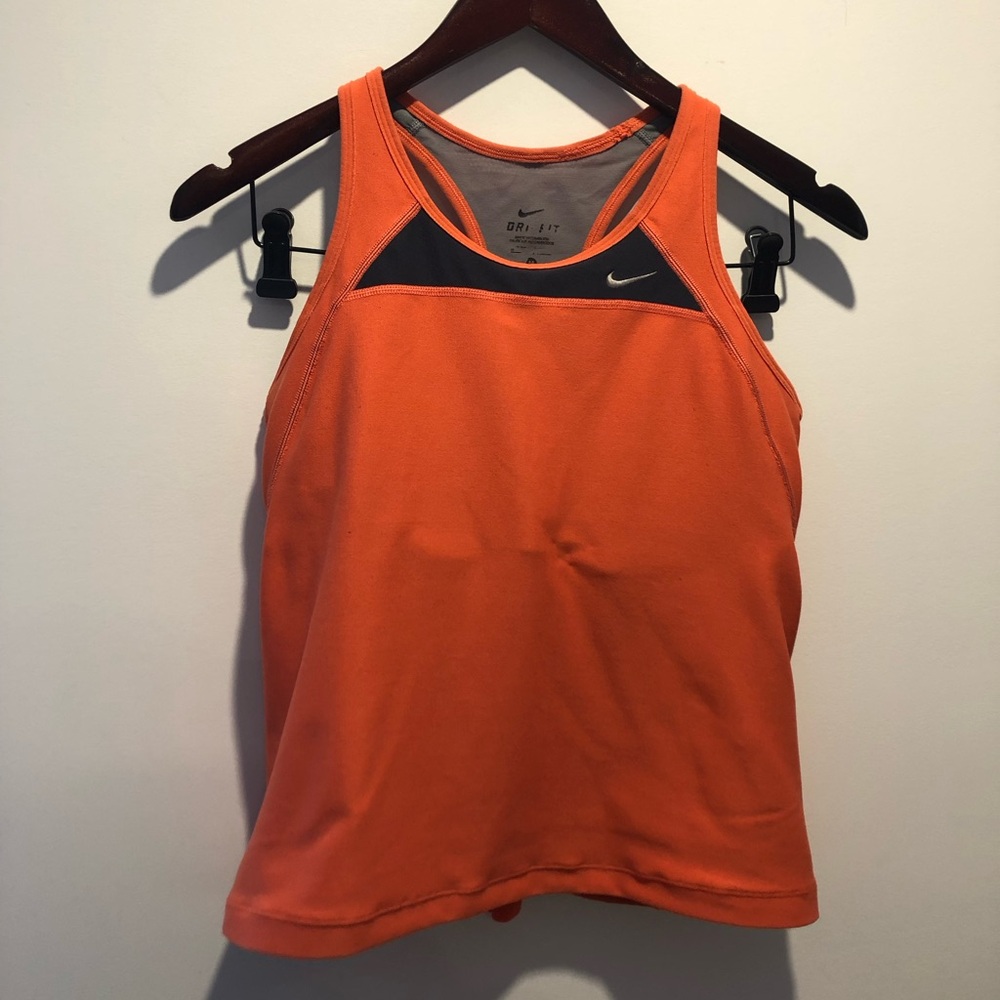 Nike Vibrant Orange Athletic Tank